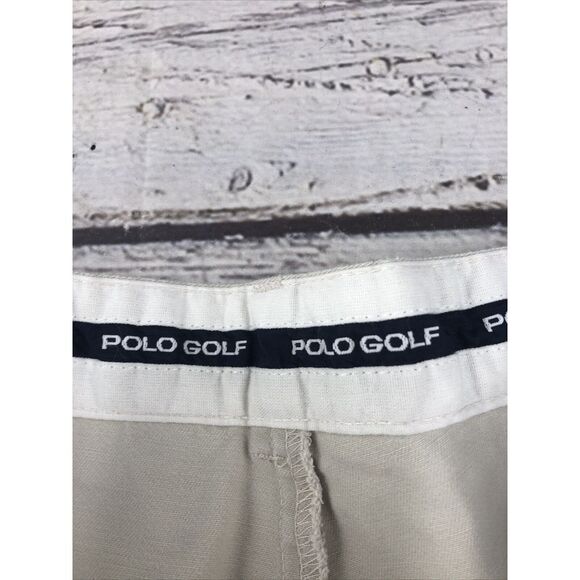 Polo Golf Shorts Men's Sz 36 Pleated Fairway Short Ralph Lauren Beige - Picture 2 of 9